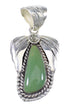 Southwest Turquoise And Silver Flower Pendant YX77348